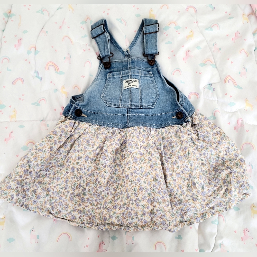 OshKosh B'gosh Blue and Cream Overalls